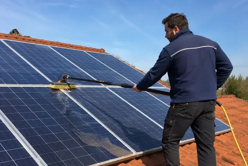 Nettoyage et entretien de panneaux solaires à Chevroux